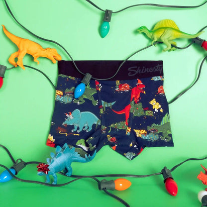 The T-Rexmas | Christmas Dinosaur Youth Boxer Briefs