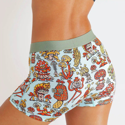 The Mushroom Friends | Shinesty x Killer Acid Women’s Boxers