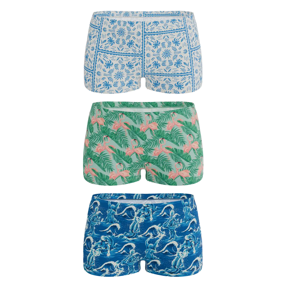The Mediterranean Mischief | Boyshort Underwear 3 Pack