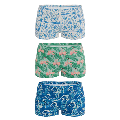 The Mediterranean Mischief | Boyshort Underwear 3 Pack