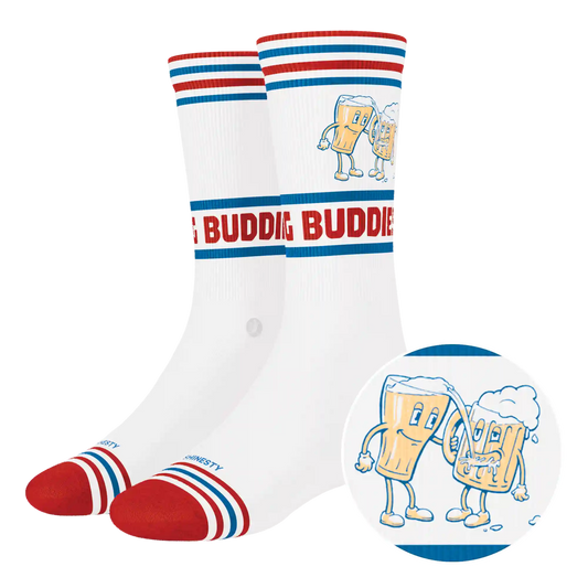 The Drinking Buddies | Beer Heel Hammock™ Crew Socks