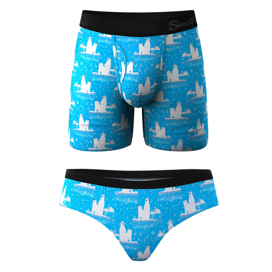 The Polar Plunge | Polar Bear Ball Hammock® Boxer With Fly and Cheeky Underwear Pack