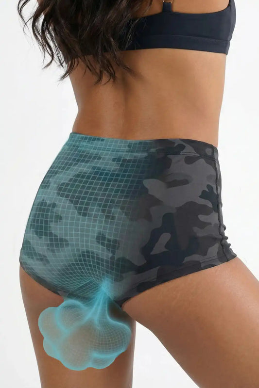 The Darkside | Black Camouflage Fart Proof Boyshort Underwear