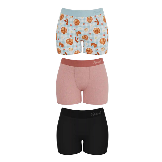 The Breakfast in Bed | Women’s Boxers 3 Pack