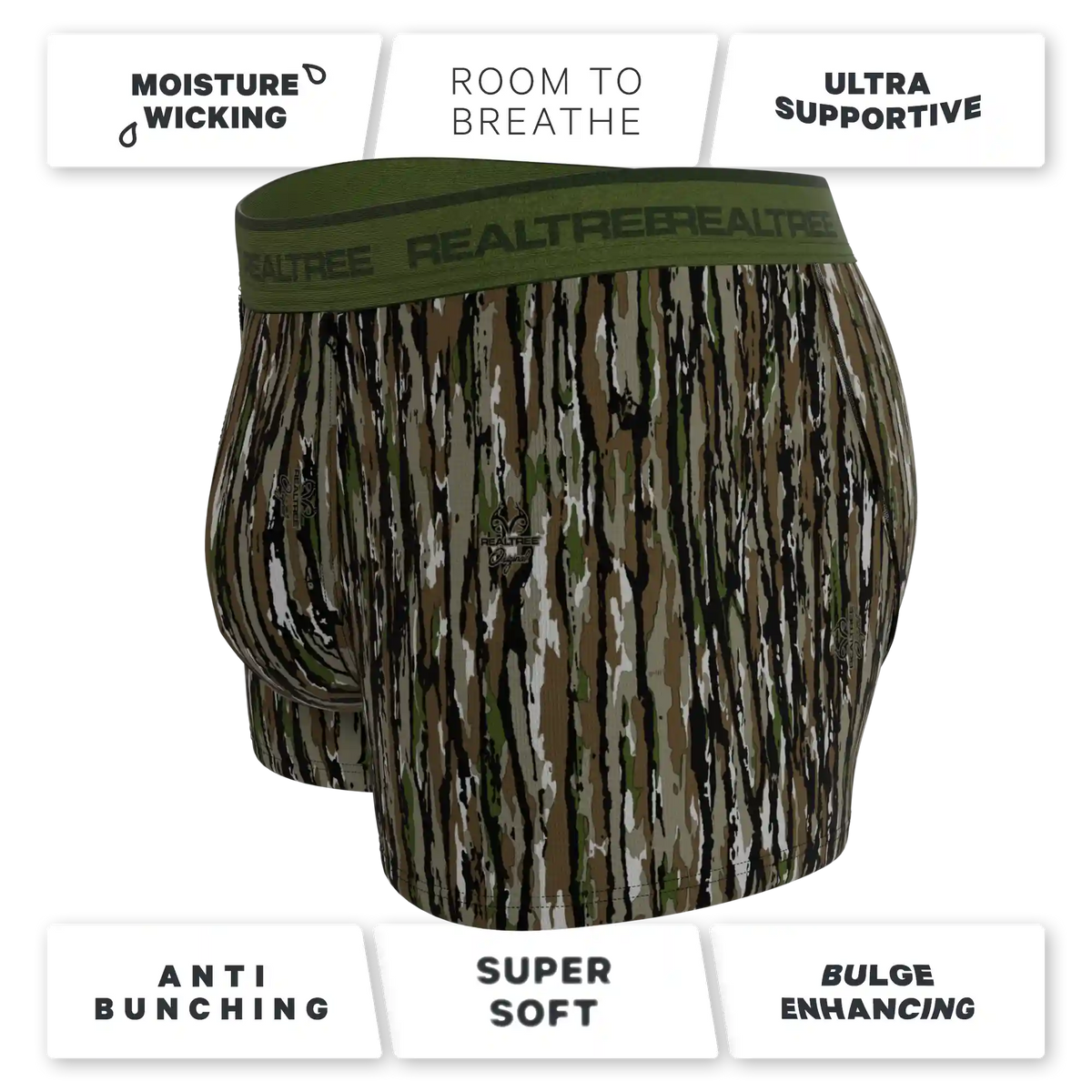 The Barking Up | Realtree x Shinesty Bark Camouflage Ball Hammock® Pouch Trunks Underwear