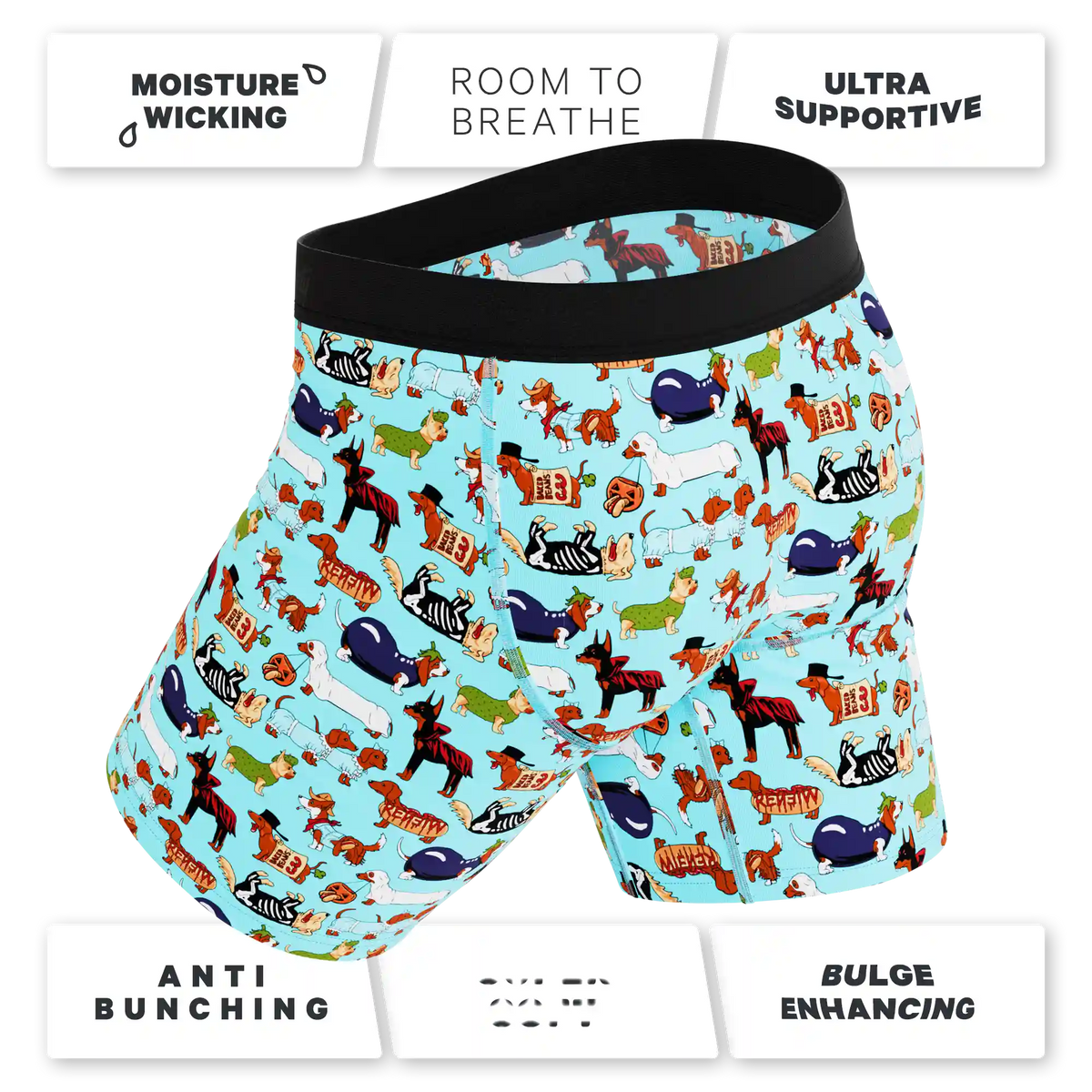 The Halloweird | Long Leg Ball Hammock® Pouch Underwear With Fly 5 Pack