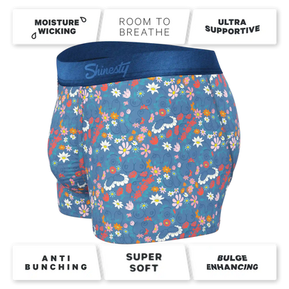 The Gardening Nips | Busty Floral Ball Hammock® Pouch Trunks Underwear