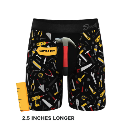 The Tool Belt | Hammer and Tools Ball Hammock® Boxer - Long Leg