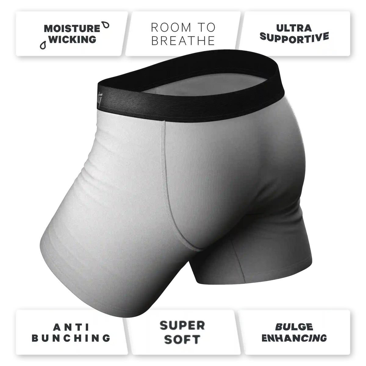 The Solid Dude | Ball Hammock® Pouch Underwear with Fly 3 Pack
