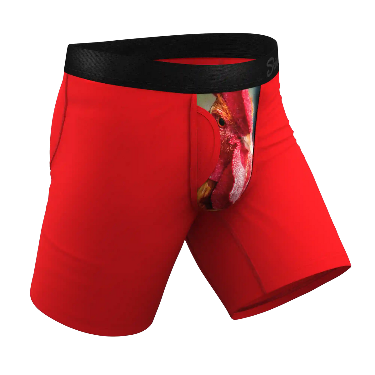 The Early Risers | Barnyard Rooster Ball Hammock® Boxer - Long Leg
