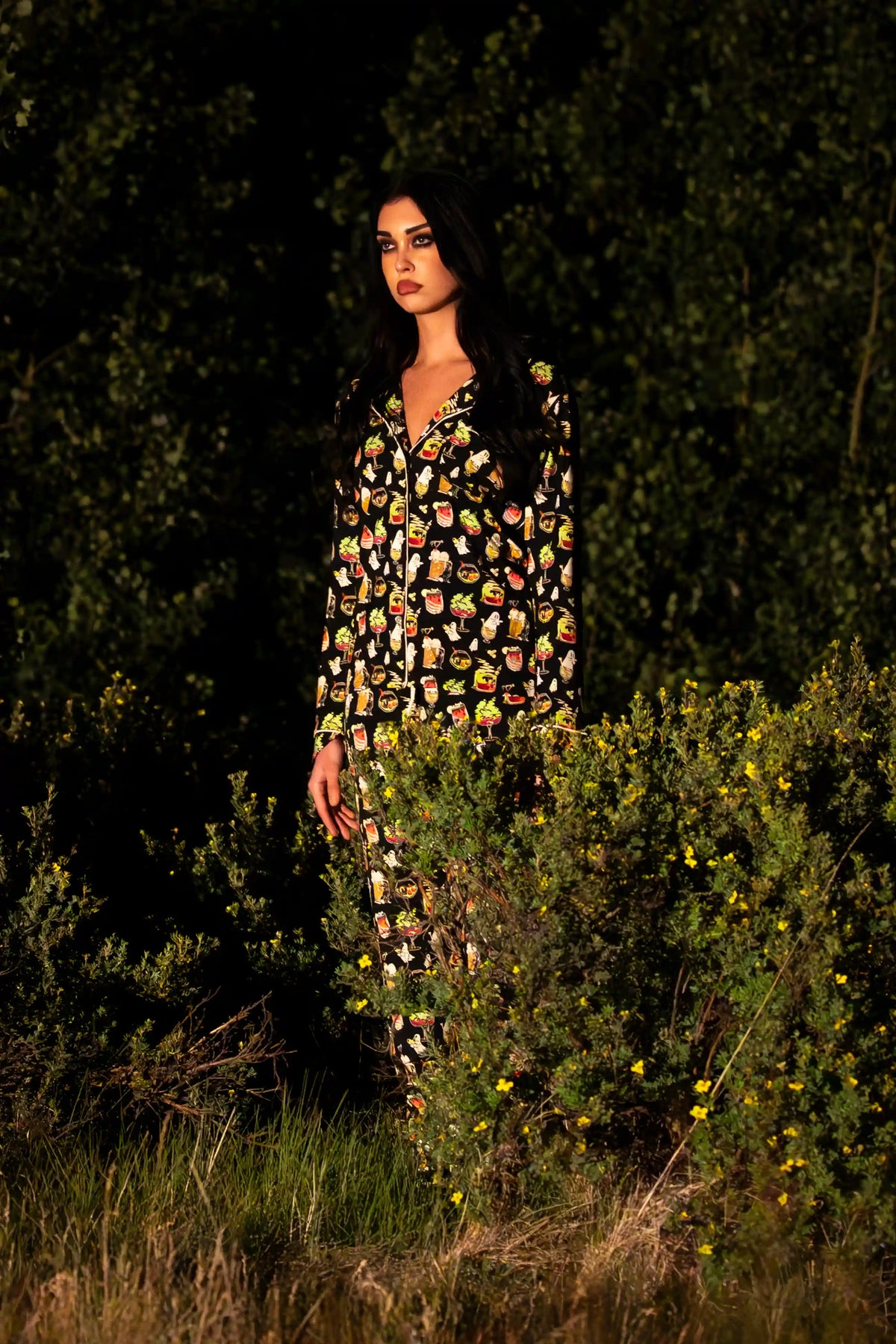 The Potions Pub | Halloween Cocktail SleepDeep™ Women’s Long Sleeve Pajama Set
