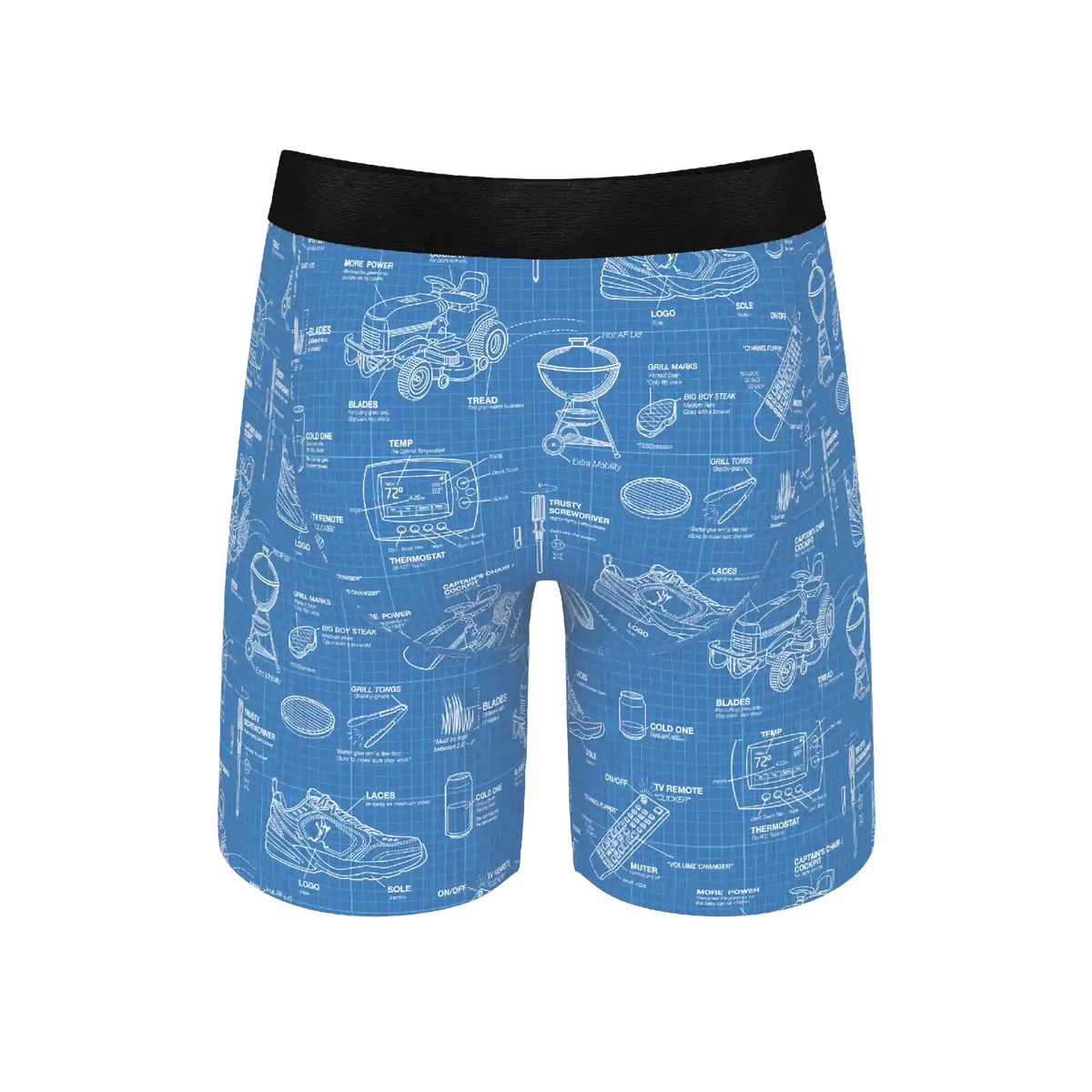 The Man With A Plan | Blueprint Ball Hammock® Boxer - Long Leg