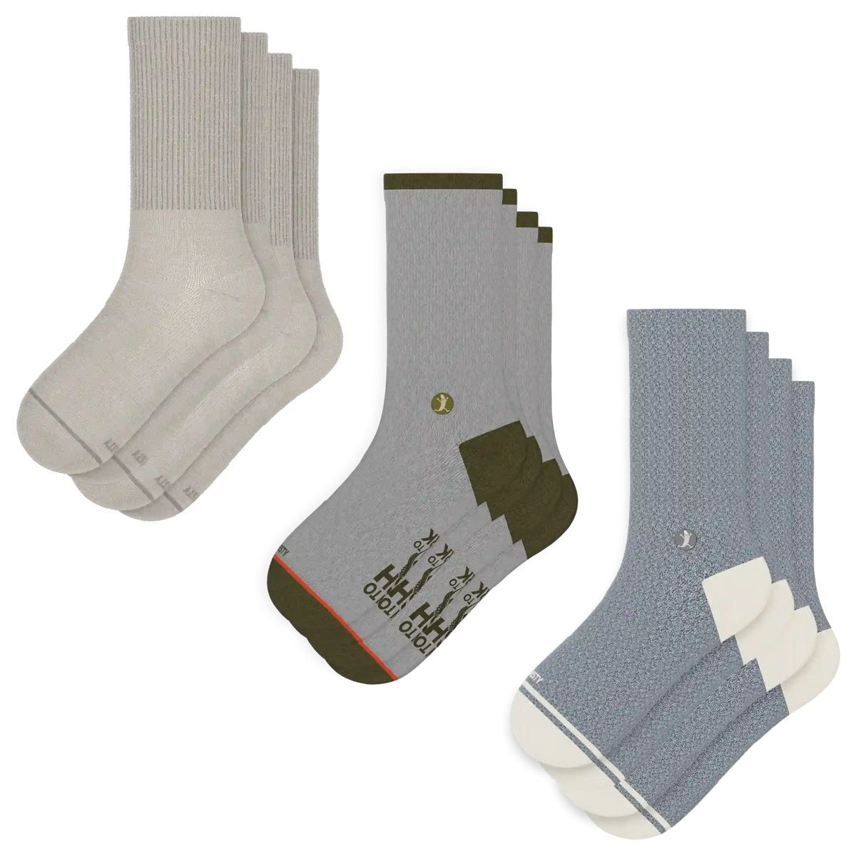 The Fishing Feet | Heel Hammock™ Crew Socks 6 Pack