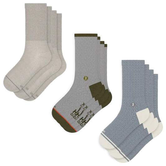 The Fishing Feet | Heel Hammock™ Crew Socks 6 Pack