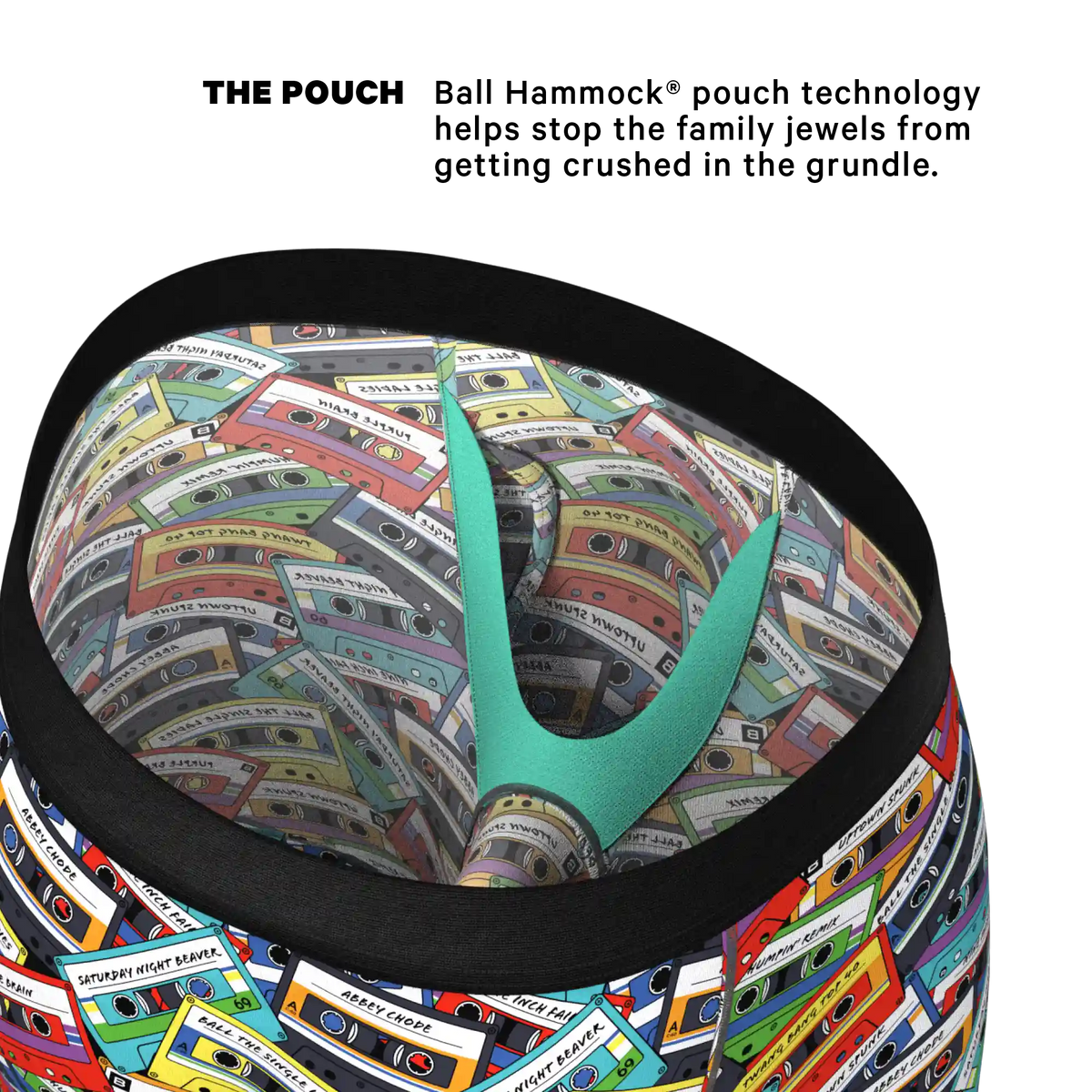 The Mixtape | Cassette Tapes Ball Hammock® Boxer - Long Leg