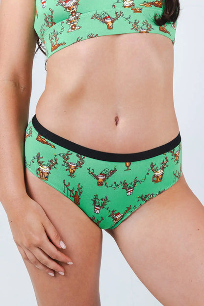 The Blitzened | Reindeer Beer Cheeky Underwear