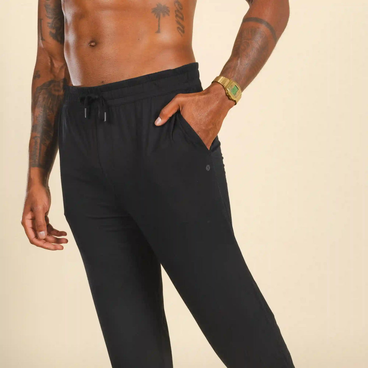 The Threat Level Midnight | Black SleepDeep™ Men’s Pajama Joggers