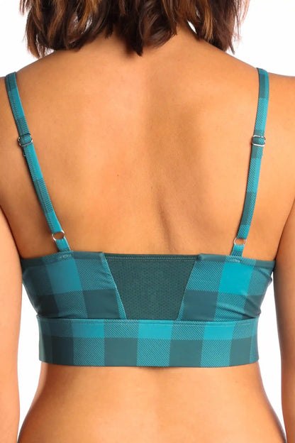 The Plaid And Simple | Green Plaid paradICE™ Boob Hammock™ Cooling Bralette