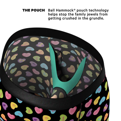 The Smooth Talker | Candy Hearts Ball Hammock® Boxer - Long Leg