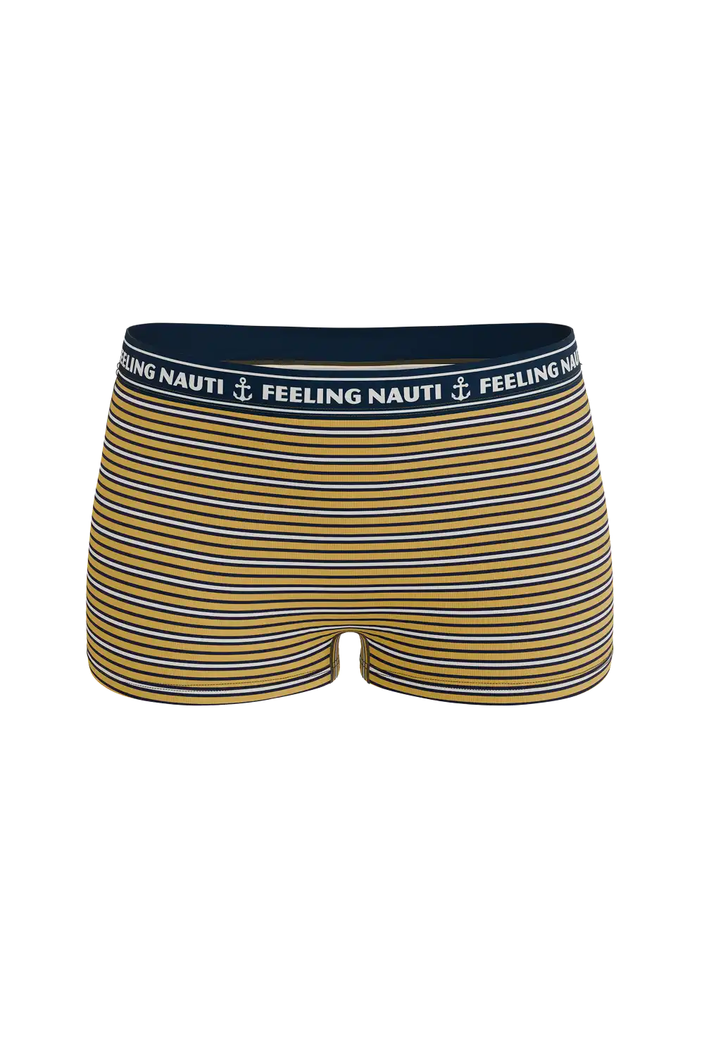 The Regatta | Navy and Yellow Terry Modal Boyshort