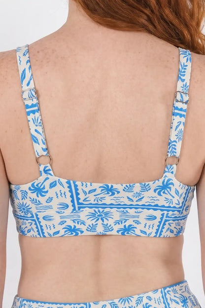 The Santorini | Blue Tile Boob Hammock™ Plunge Bralette