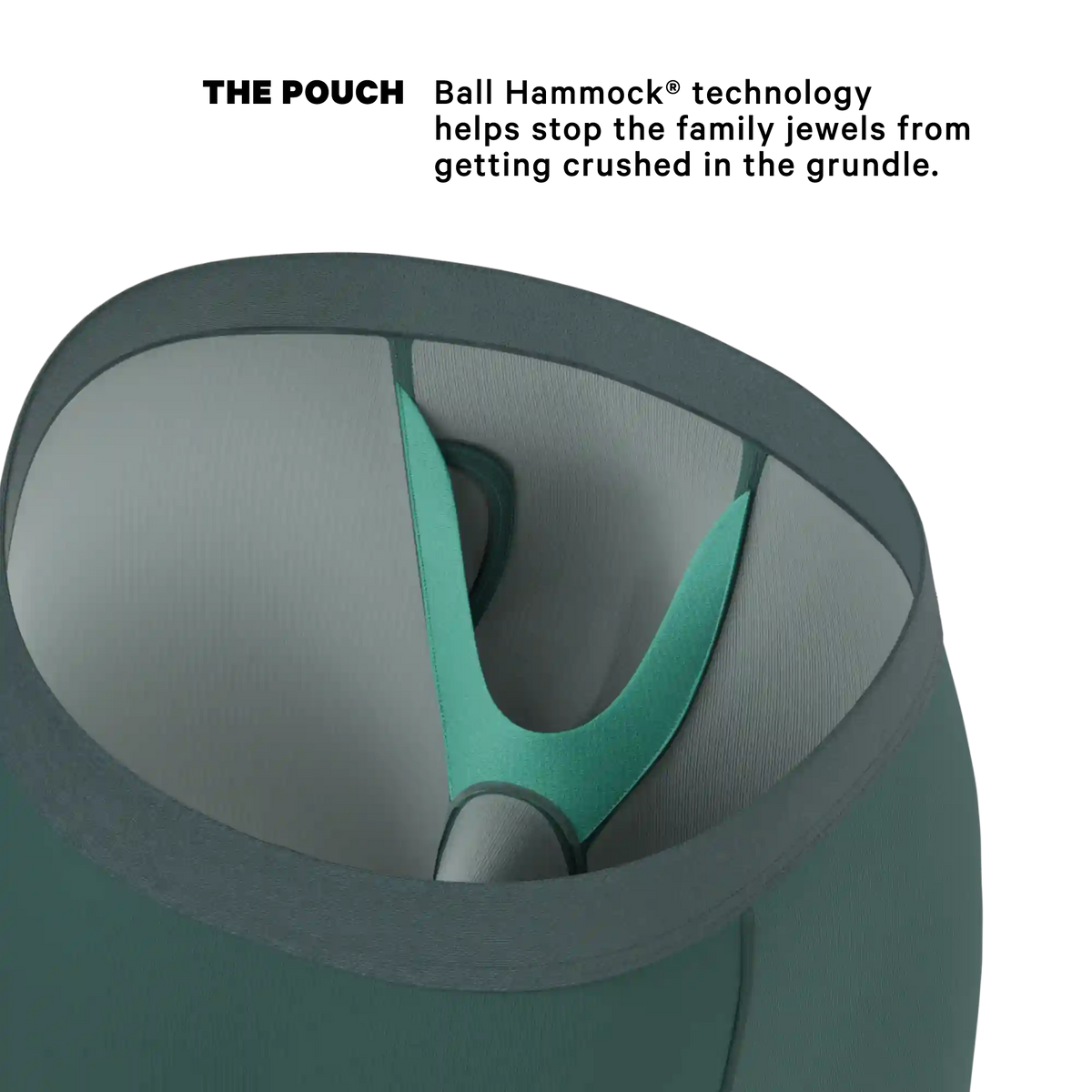 The Alloy | Dark Teal Ball Hammock® Boxer - Long Leg