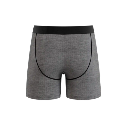 The Fog Horn | Light Heather Grey InflataBulge™ Pump Up Boxer Briefs