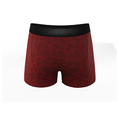 The Cherub | Geometric Hearts Ball Hammock® Pouch Trunks Underwear
