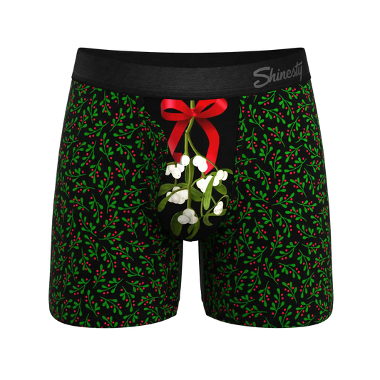 The Kiss Me There | Mistletoe Ball Hammock® Pouch Underwear With Fly