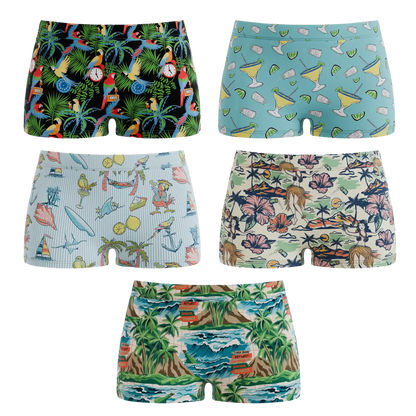 The Relax Inn Bundle | Margaritaville® Boyshort Underwear 5 Pack