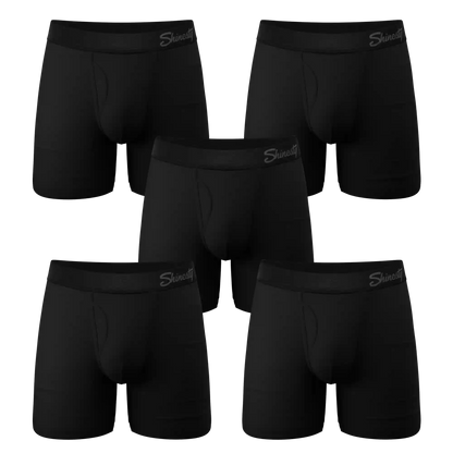 The Midnight Rider | Black Ball Hammock® Pouch Underwear With Fly 5 Pack