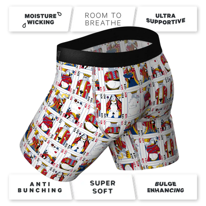 The Strip Poker | Playing Cards Ball Hammock® Boxer - Long Leg