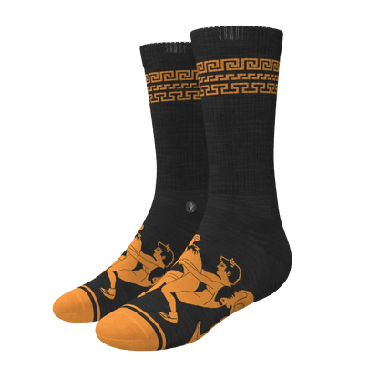 The Ancient Twister | Vase Heel Hammock™ Crew Socks
