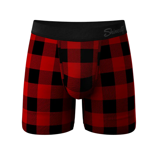 The Red & Black Lumberjack | Buffalo Check Ball Hammock® Pouch Underwear