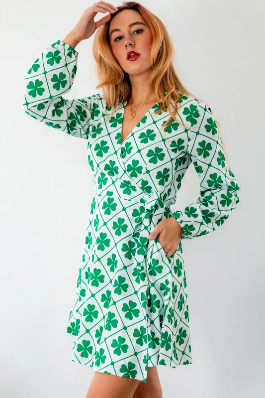 The Big Mistake | St. Patricks Day Wrap Dress