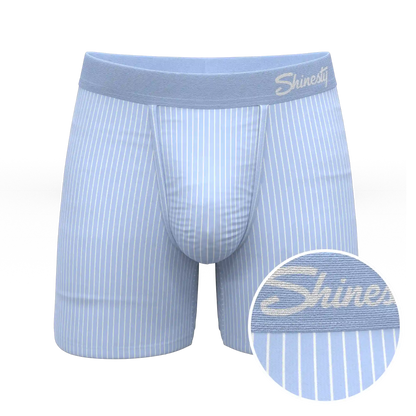 The Venus | Light Blue Stripe Ball Hammock® Pouch Underwear