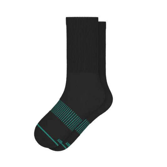 The Threat Level Midnight | Black Stay Weird Heel Hammock™ Crew Socks