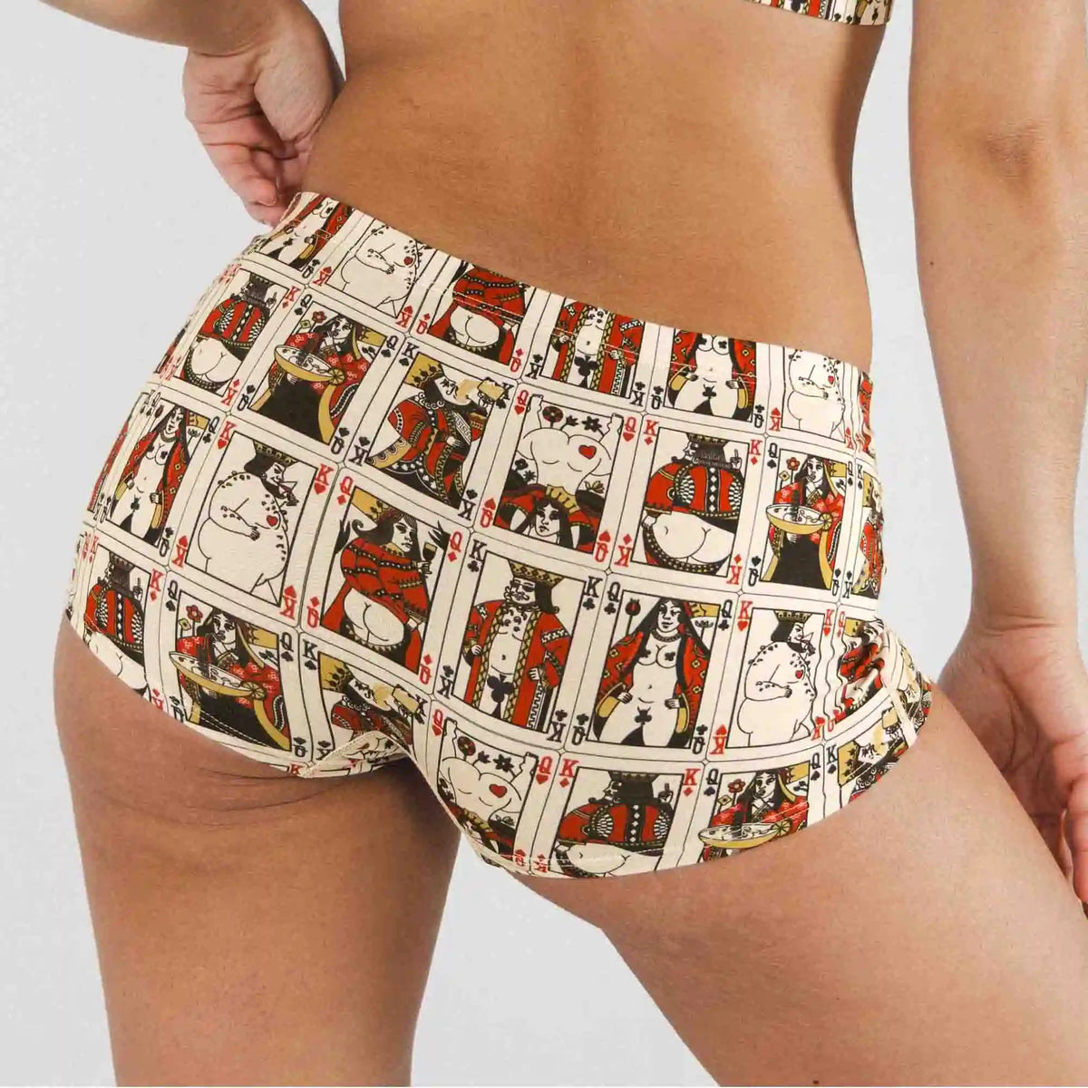 The Bottomless Blackjack | Vintage Playing Cards Modal Boyshort Underwear