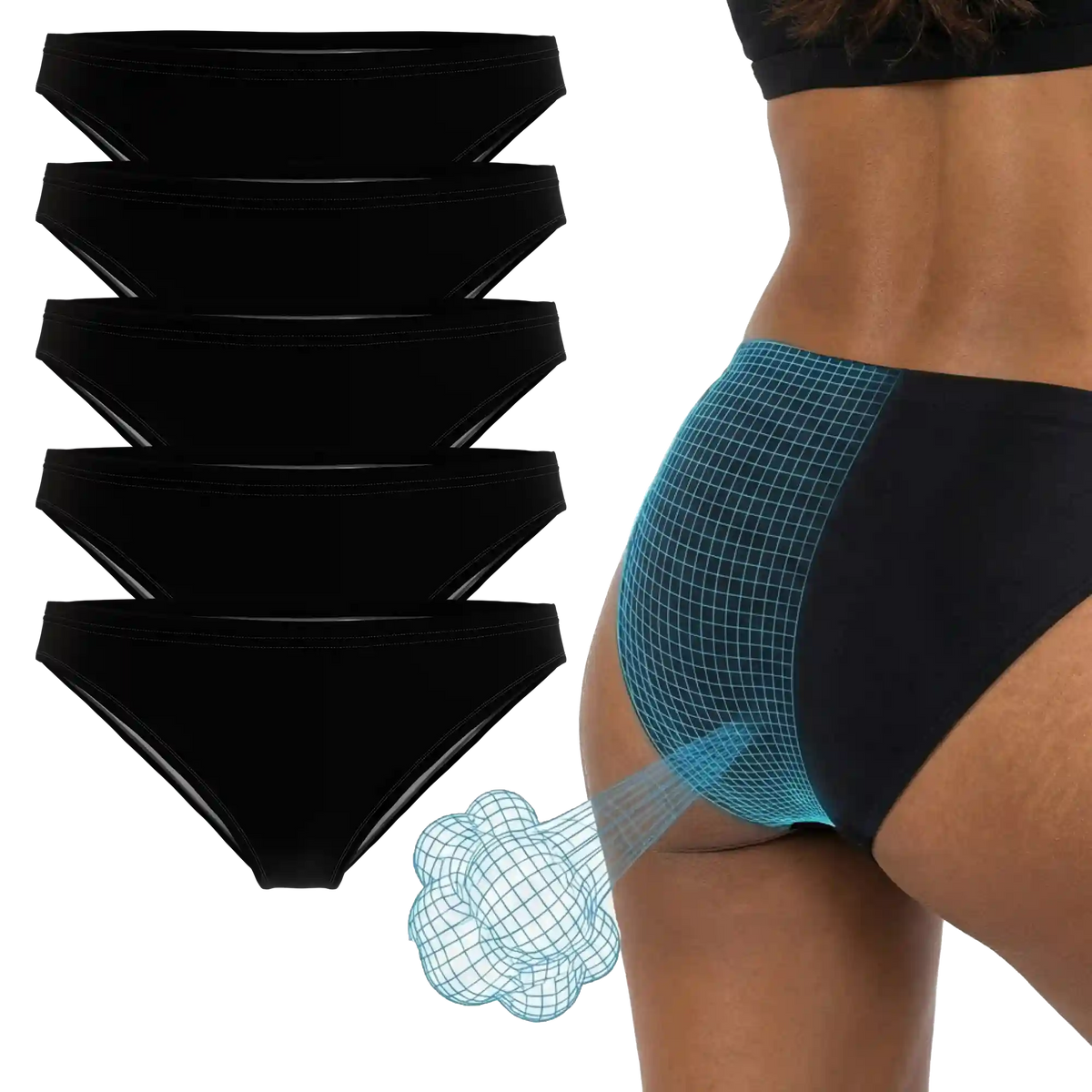 The Threat Level Midnight | Fart Proof Bikini Underwear 5 Pack