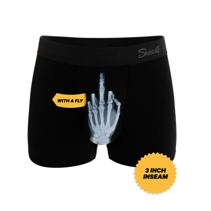The XXX Ray | Middle Finger X Ray Ball Hammock® Pouch Trunks Underwear