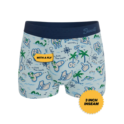 The Pirate's Booty | Naughty Map Ball Hammock® Pouch Trunks Underwear