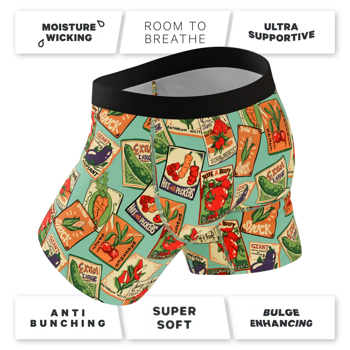 The Need For Seed | Seed Packet Ball Hammock® Pouch Underwear With Fly