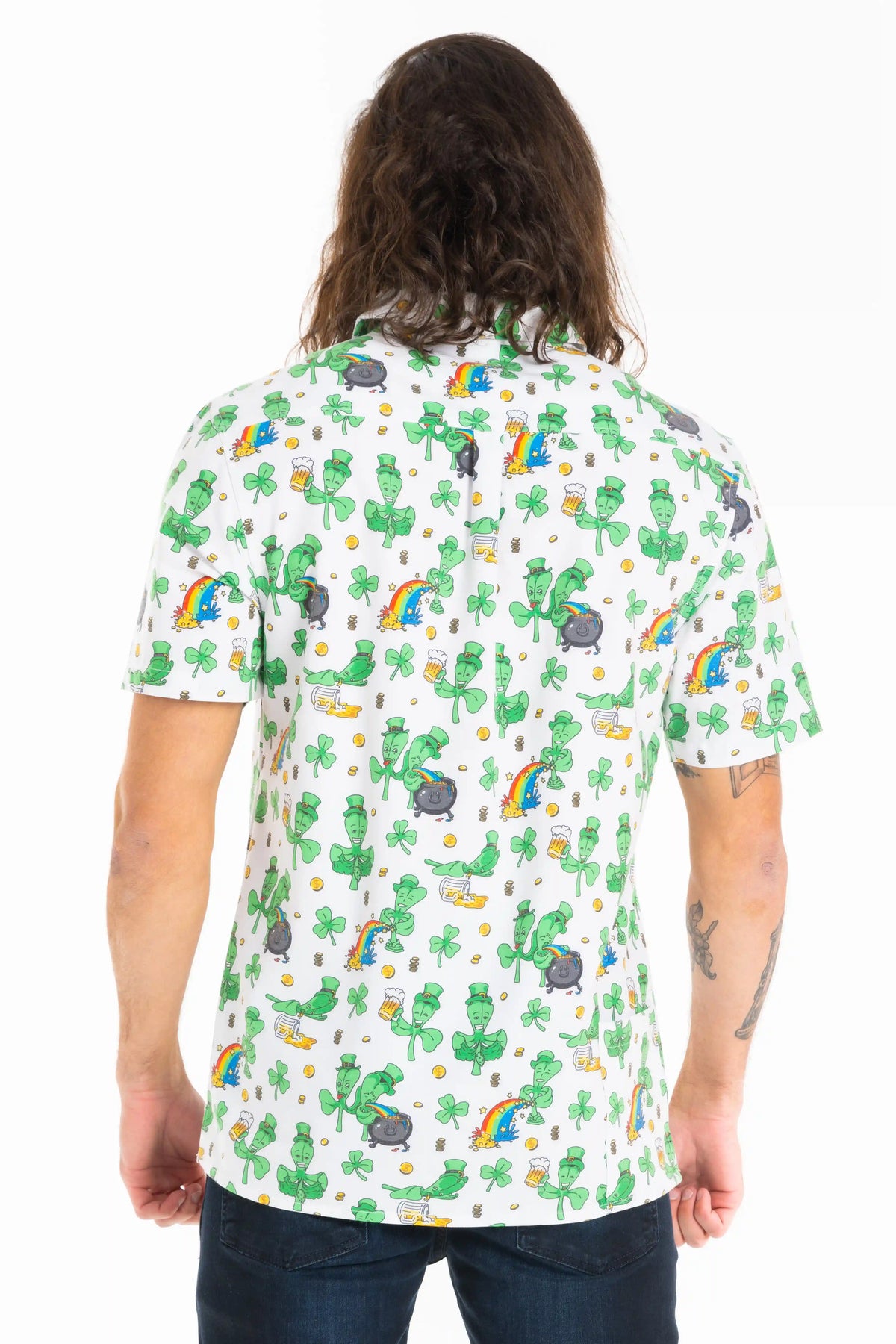 The 3 Leafs To The Wind | St Patricks Day Clovers Hawaiian Shirt