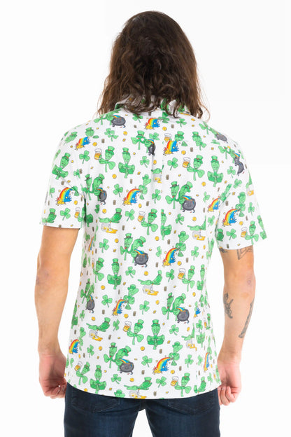 The 3 Leafs To The Wind | St Patricks Day Clovers Hawaiian Shirt