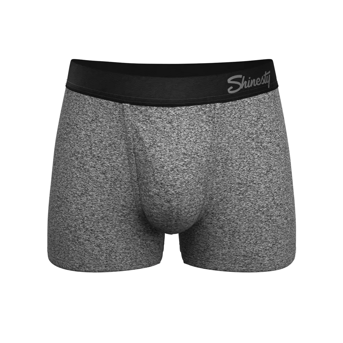 The Seattle Skyline | Black Marble Heather Ball Hammock® Pouch Trunk Underwear