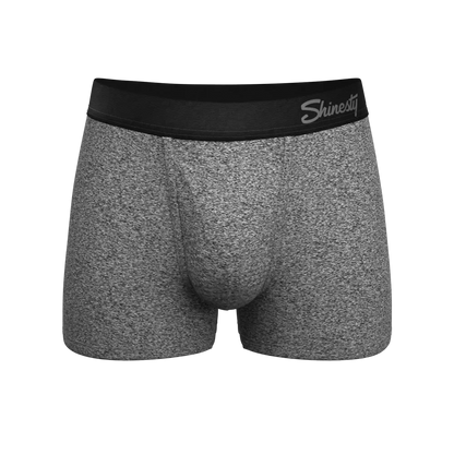 The Seattle Skyline | Black Marble Heather Ball Hammock® Pouch Trunk Underwear