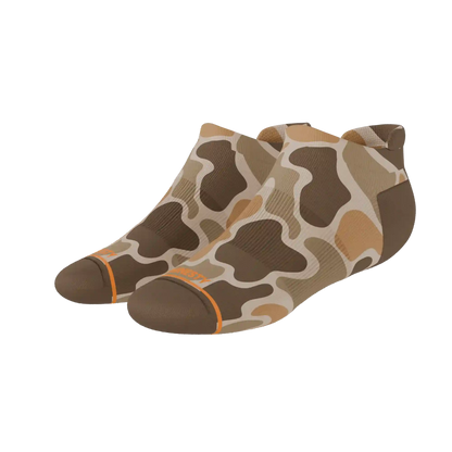 The Out Of Sight | Light Duck Camo Heel Hammock™ Ankle Socks