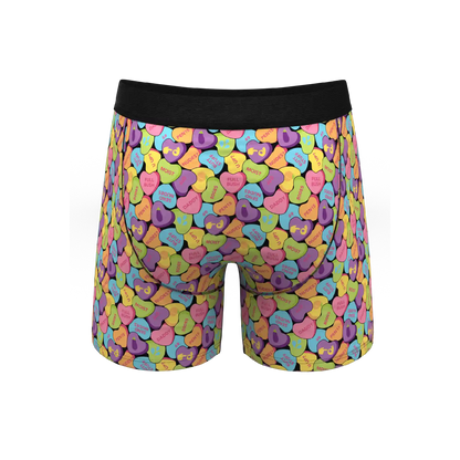 The Candy Crush | Candy Hearts Ball Hammock® Pouch Underwear With Fly
