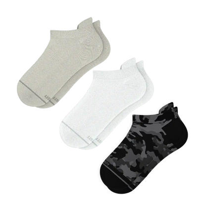 The Military Three | Heel Hammock™ Ankle Socks 3 Pack
