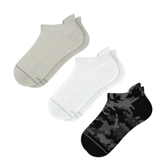 The Military Three | Heel Hammock™ Ankle Socks 3 Pack